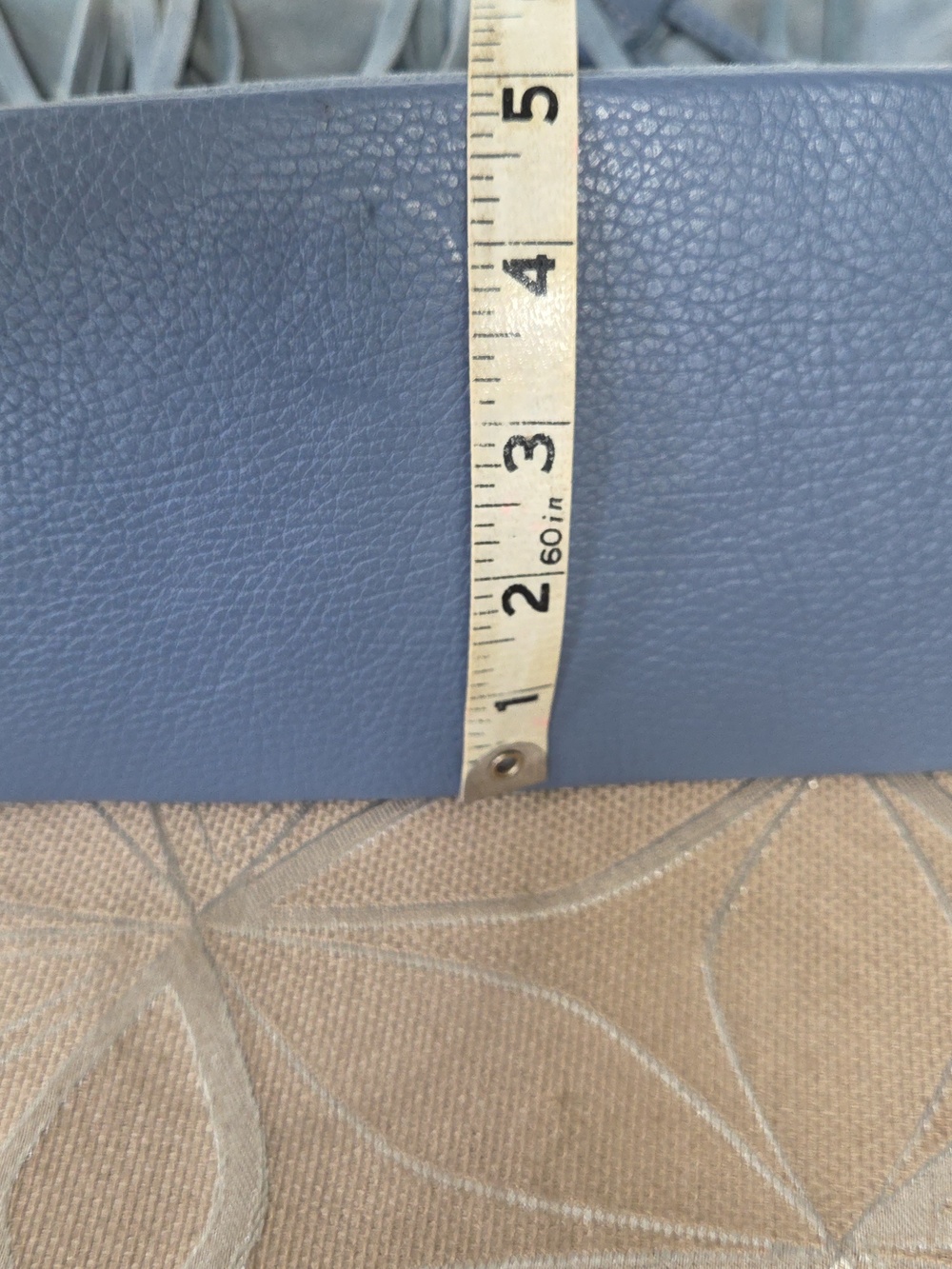DV Diva's Bag Italian Blue Suede & Leather Fringe Crossbody! - Picture 10 of 13
